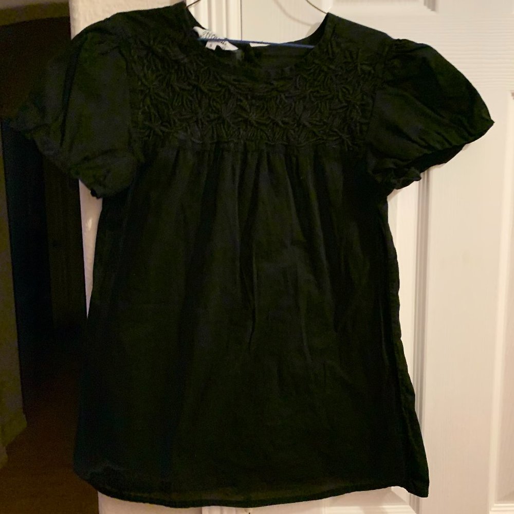 Tramp black short sleeve top S